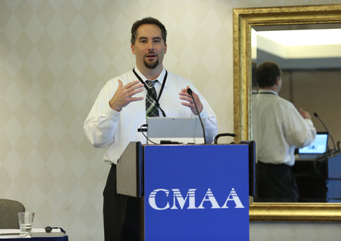 Jeff Lydon, president of Lydon Solutions, presenting at the CMAA Capital Projects Symposium