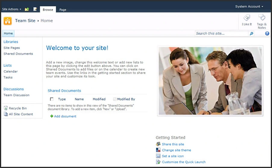 SharePoint 2013 Landing Page