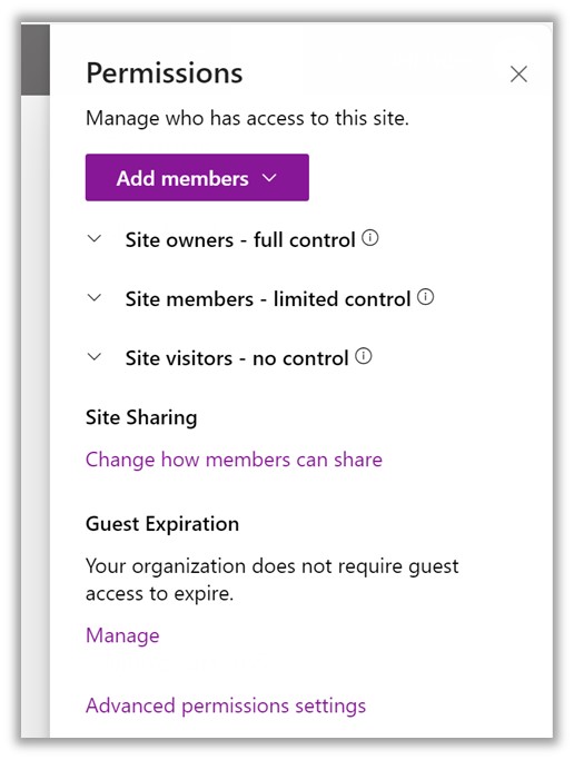 SharePoint Default Permission Groups 