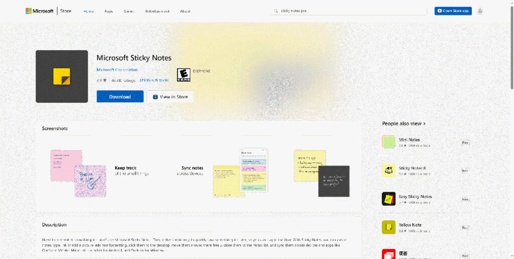New Microsoft Sticky Notes